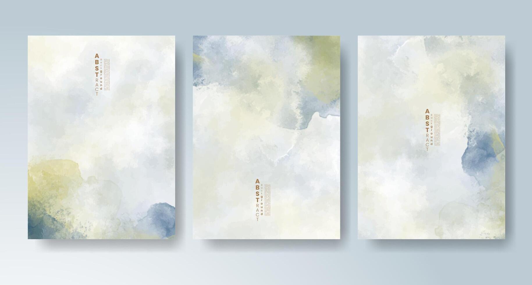 Whimsical color drops in watercolor card design. vector
