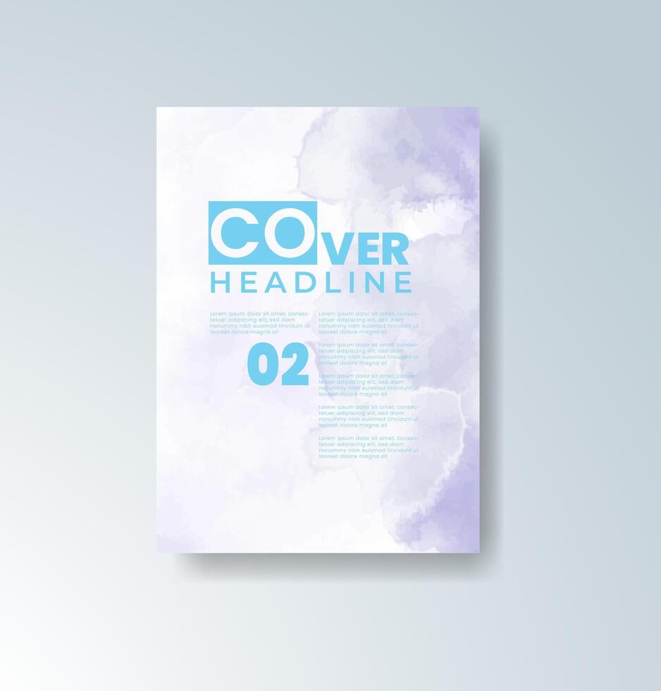Soft tones with fluid brush on cards. vector