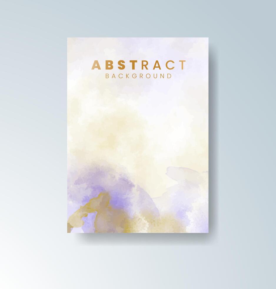 Light-stroke watercolor card templates. vector