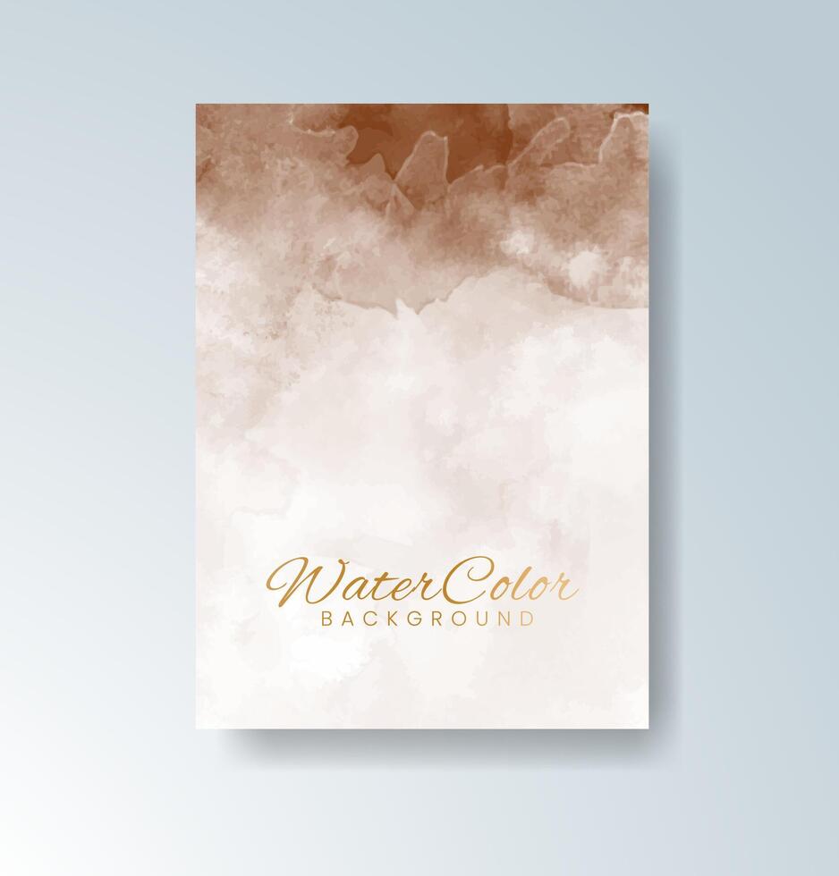 Artistic expression in watercolor card backgrounds. vector