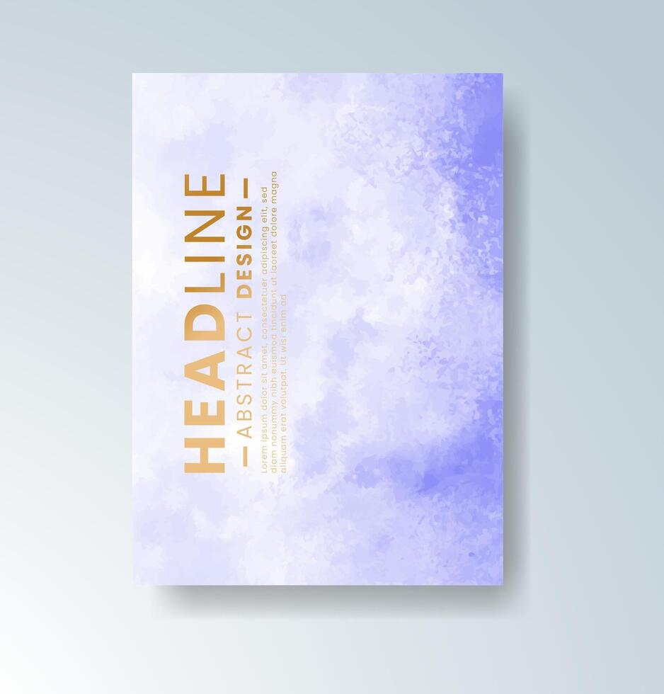 Soft and dreamy cards with water-blended color. vector