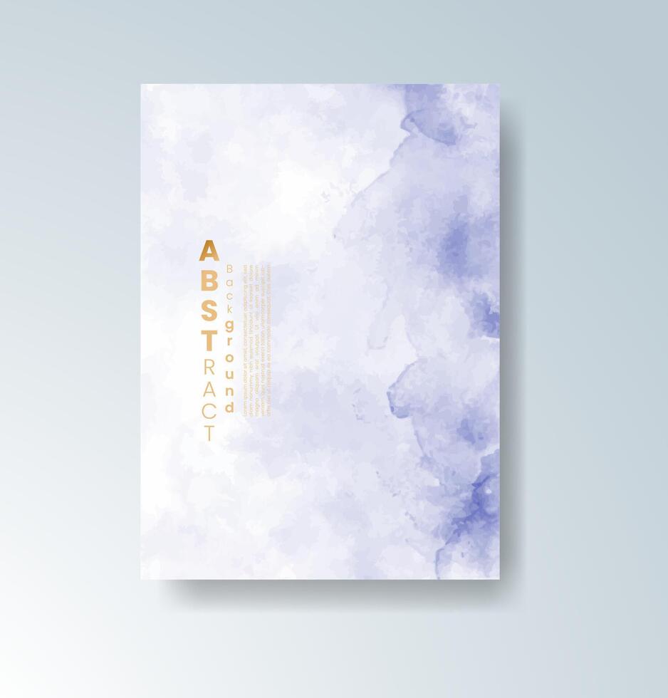Abstract ink and watercolor background cards. vector