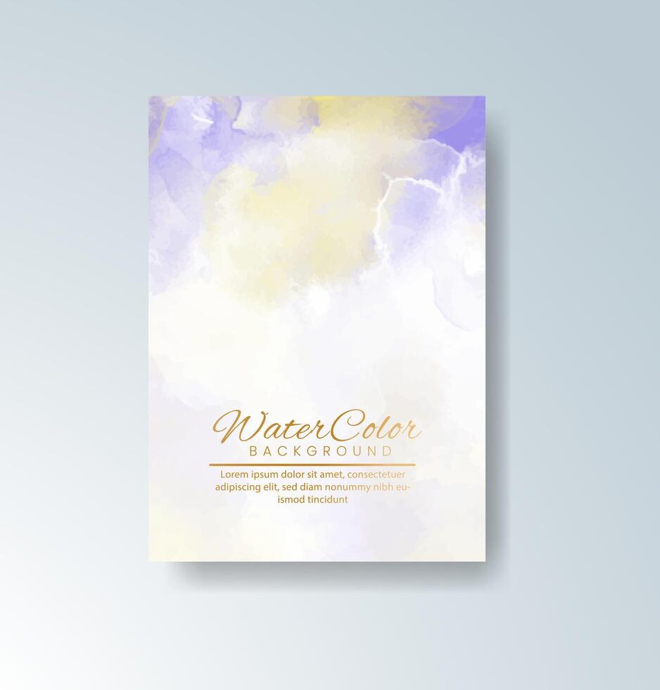 Textured watercolor paper background for wedding invite vector