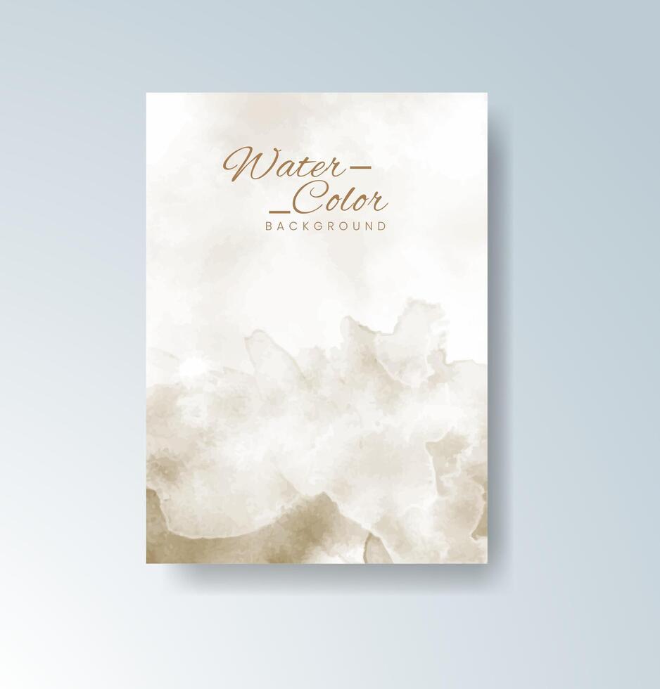 Subtle romantic watercolor blend on invitation vector