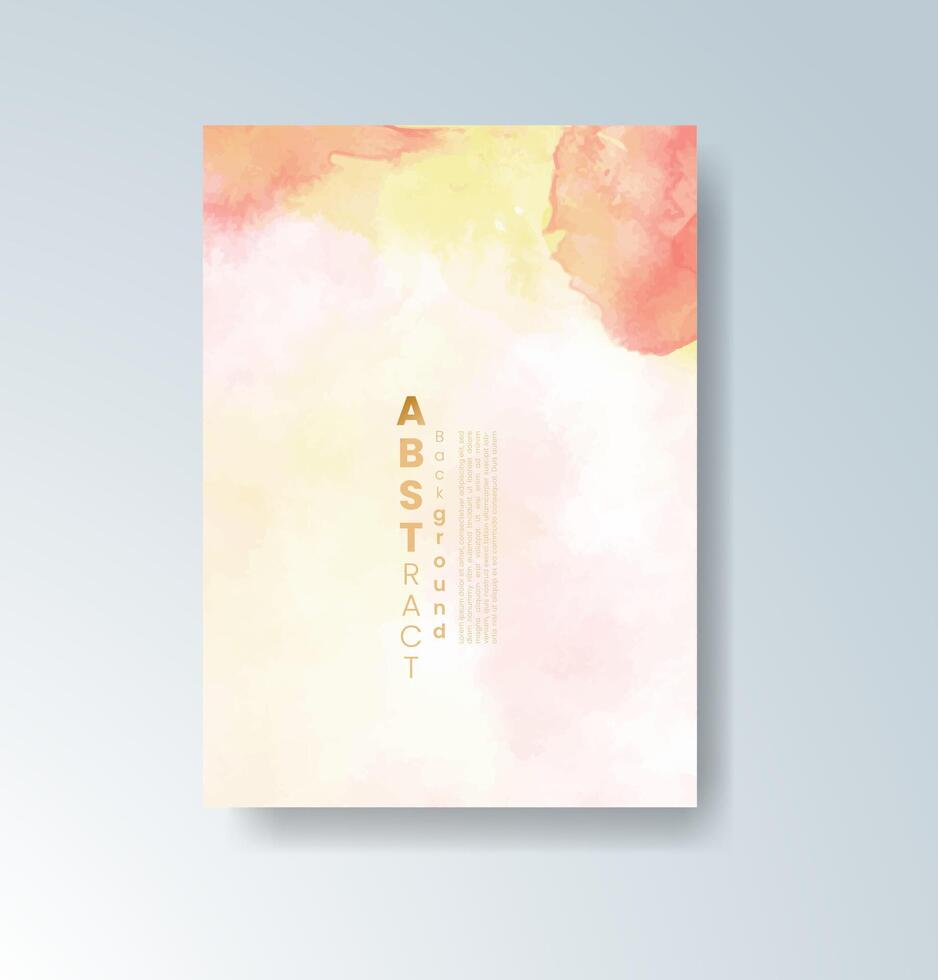 Invitation featuring soft watercolor swirls vector