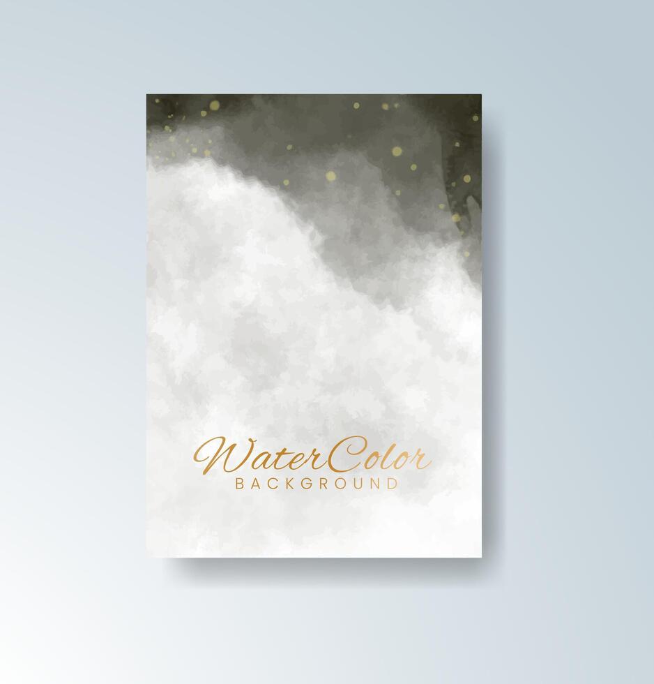 Subdued tones of watercolor in romantic invitation vector