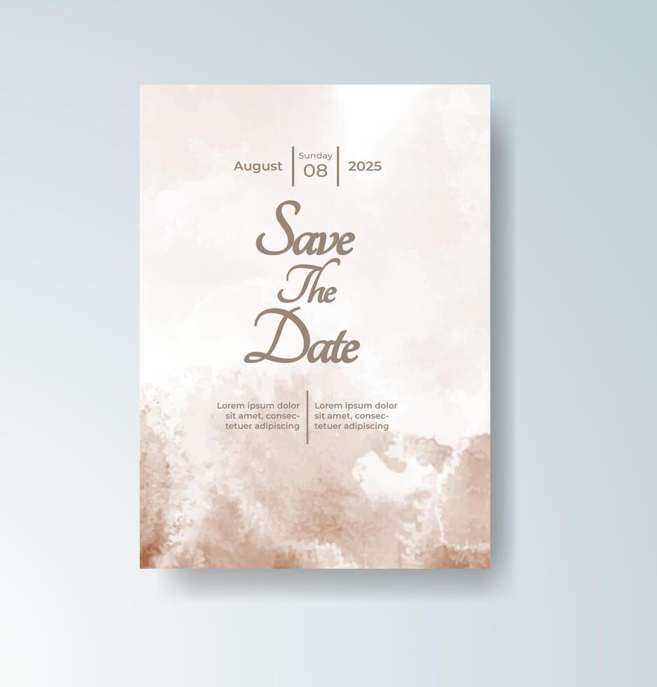 Wedding card with fine abstract splash details vector