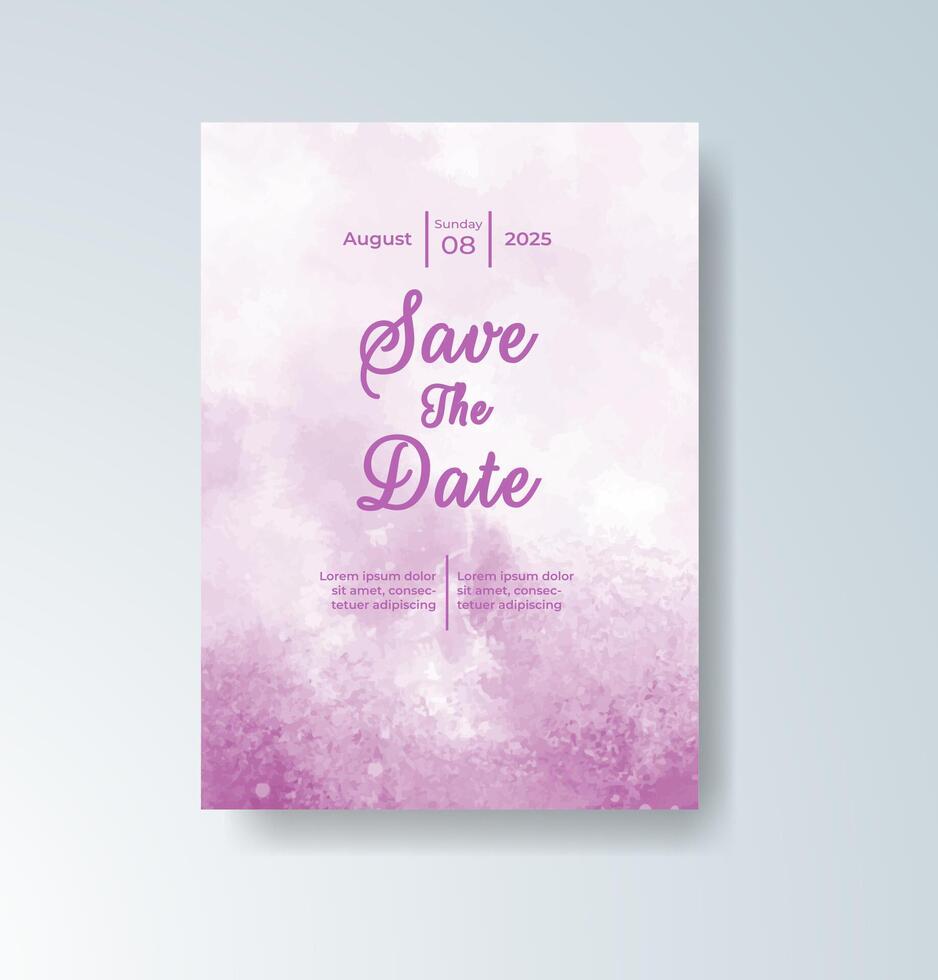 Expressive brushstroke splash card for weddings vector