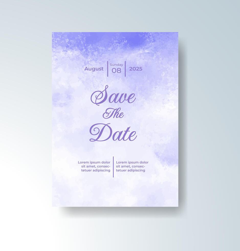 Dynamic paint-splash wedding invitation design vector