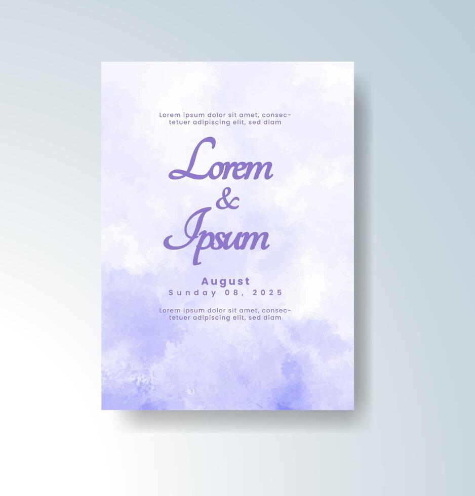 Subtle splash design for modern wedding invites vector