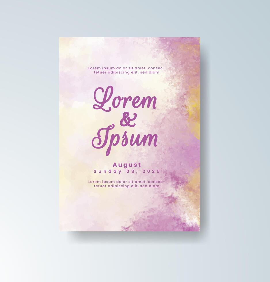 Autumn gold-foiled wedding menu card vector