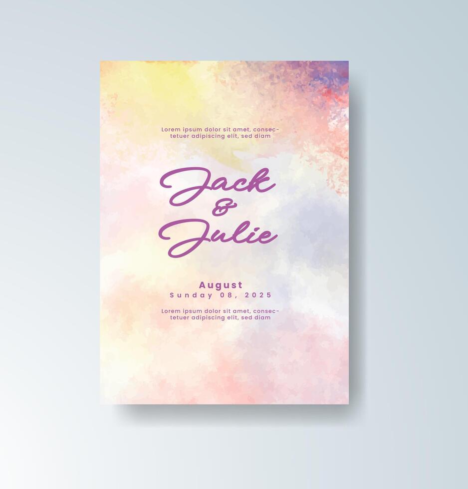 Garden illustrated save the date card vector
