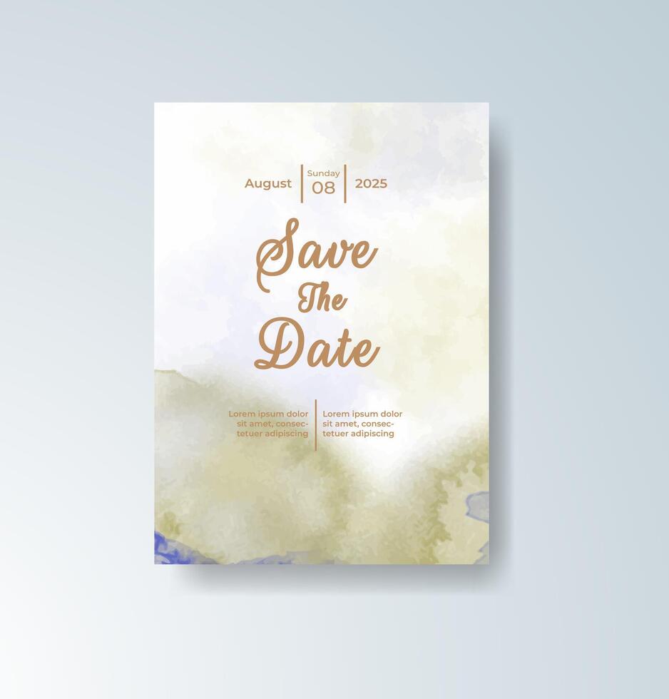 Beach illustrated place card vector