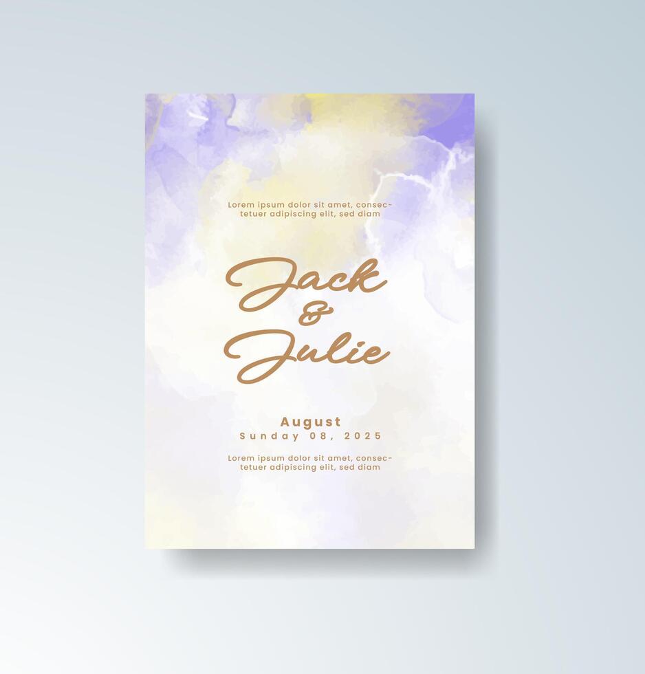 Spring luxury ceremony invitation vector