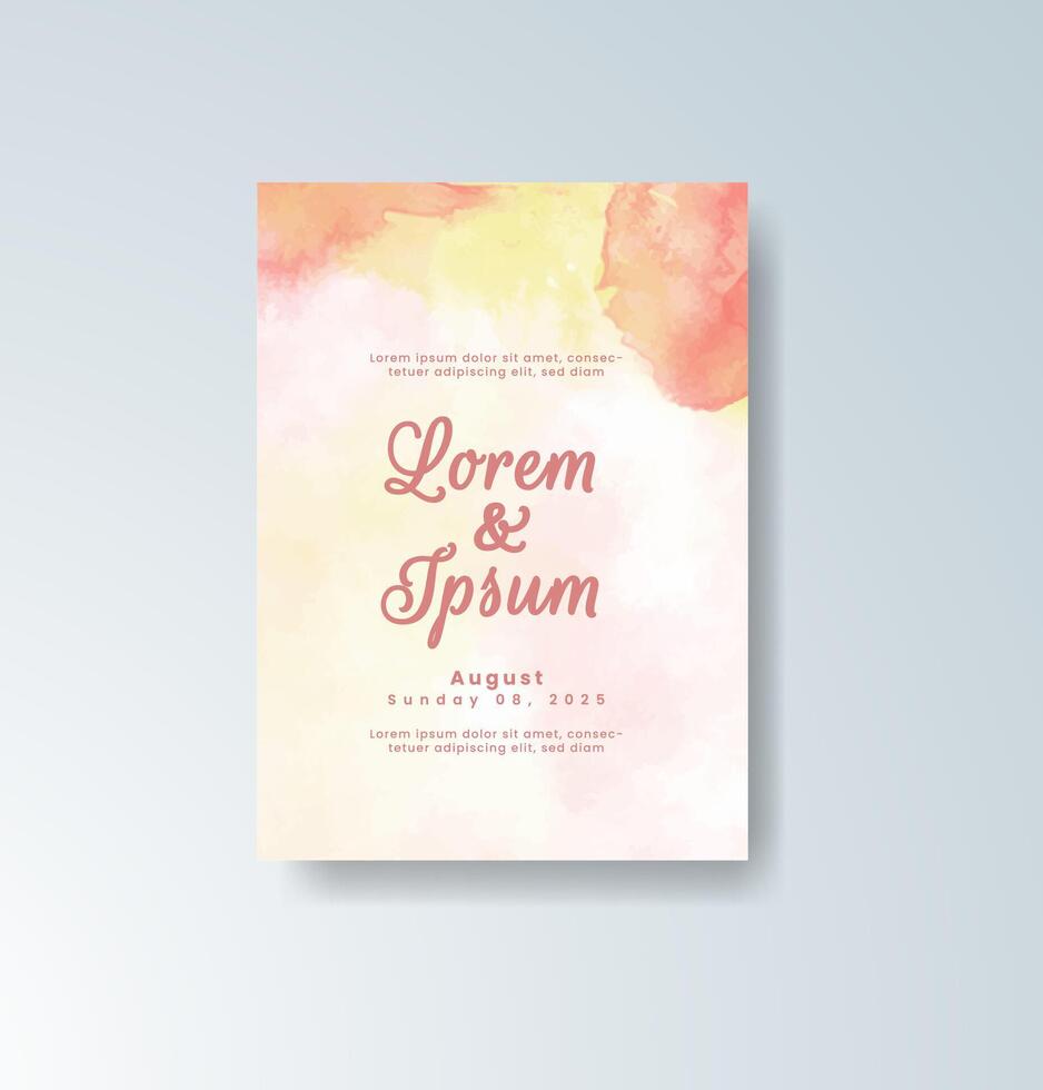 Botanical custom wedding menu card vector