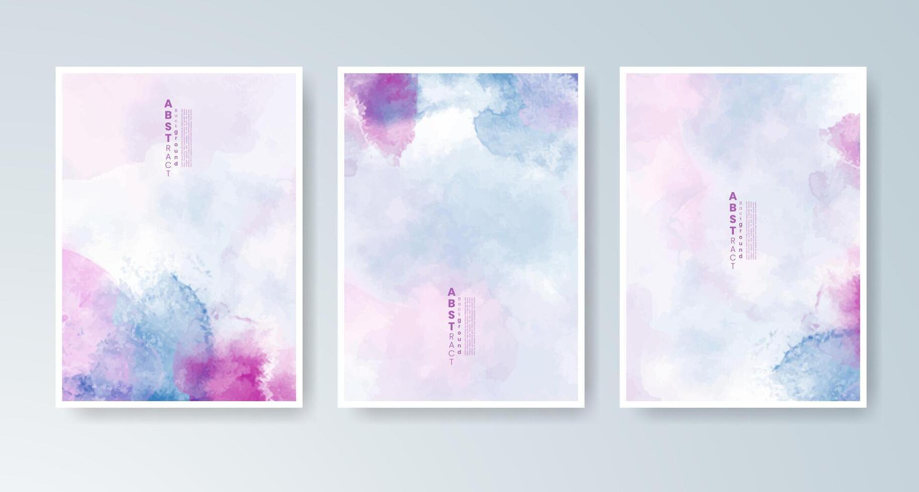 Festive and elegant watercolor card options for various events. vector