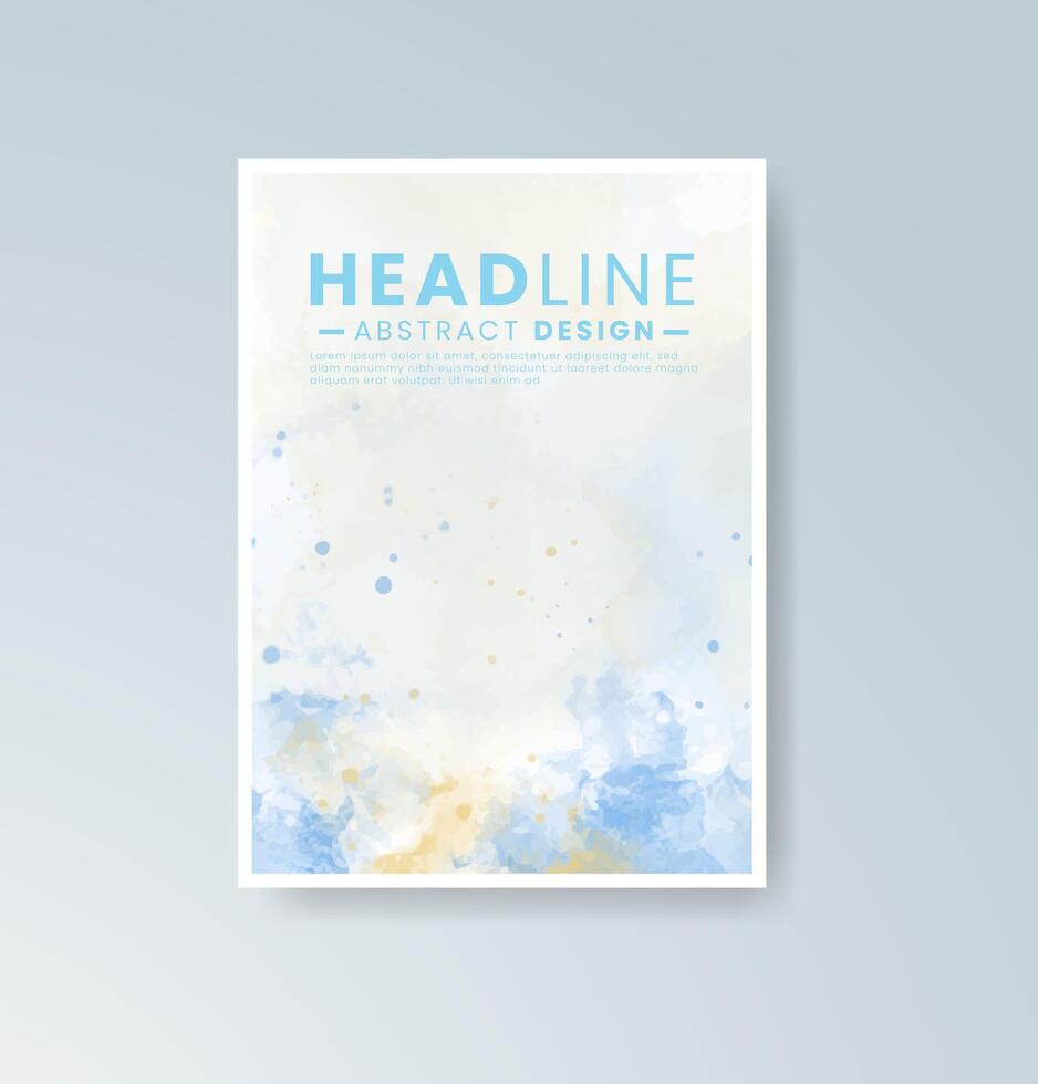 Abstract minimalism with a touch of watercolor charm. vector