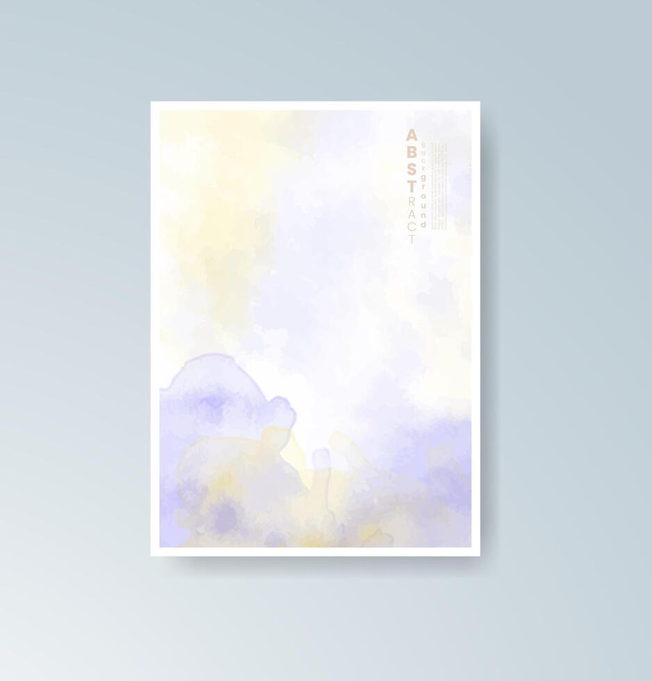 Splashes of art with light watercolor application. vector