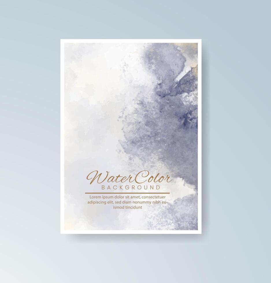 Calm and modern watercolor backgrounds for stationery. vector