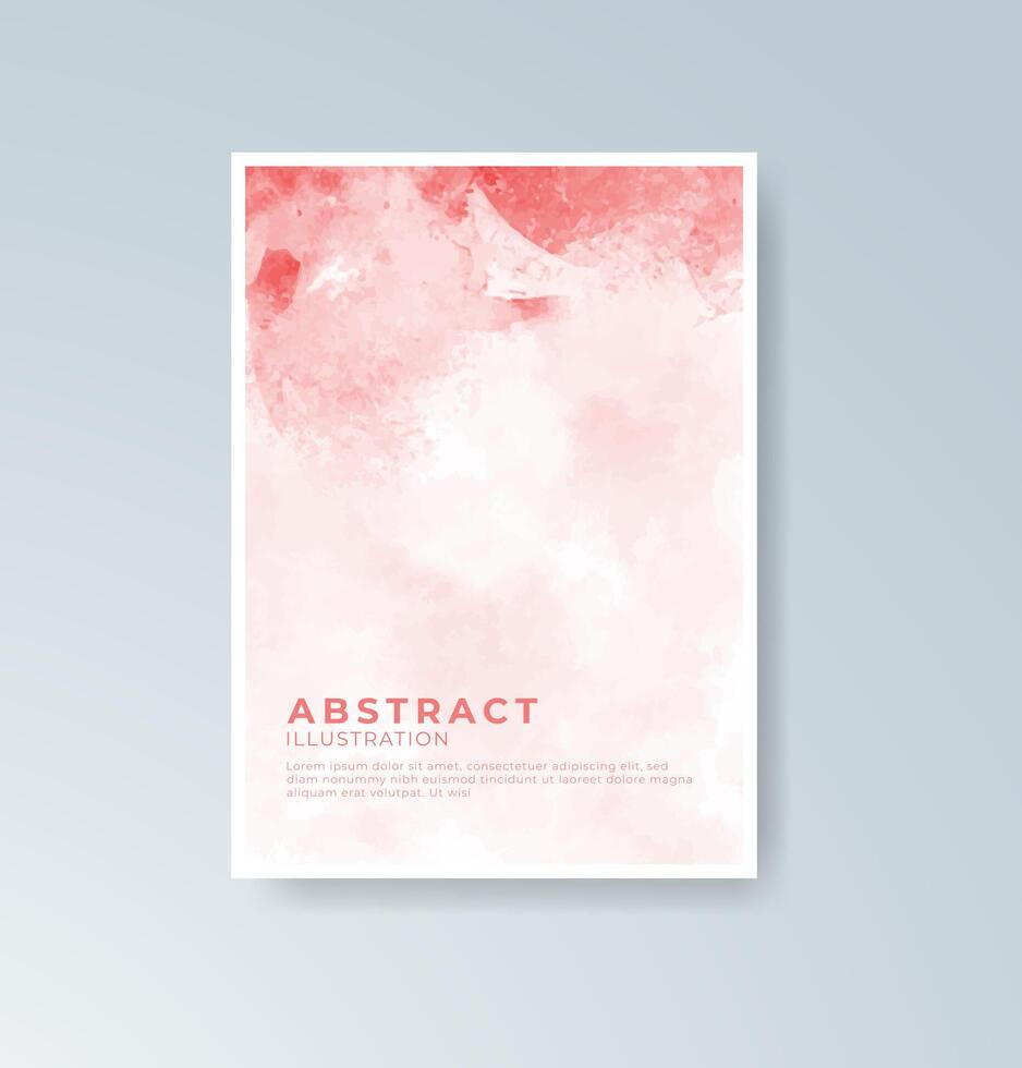 Visual storytelling through watercolor on printed cards. vector