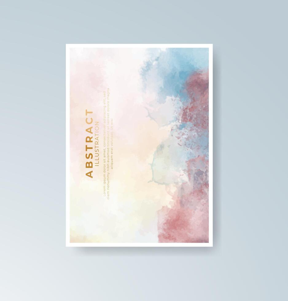 Artistic design templates with a watercolor theme. vector