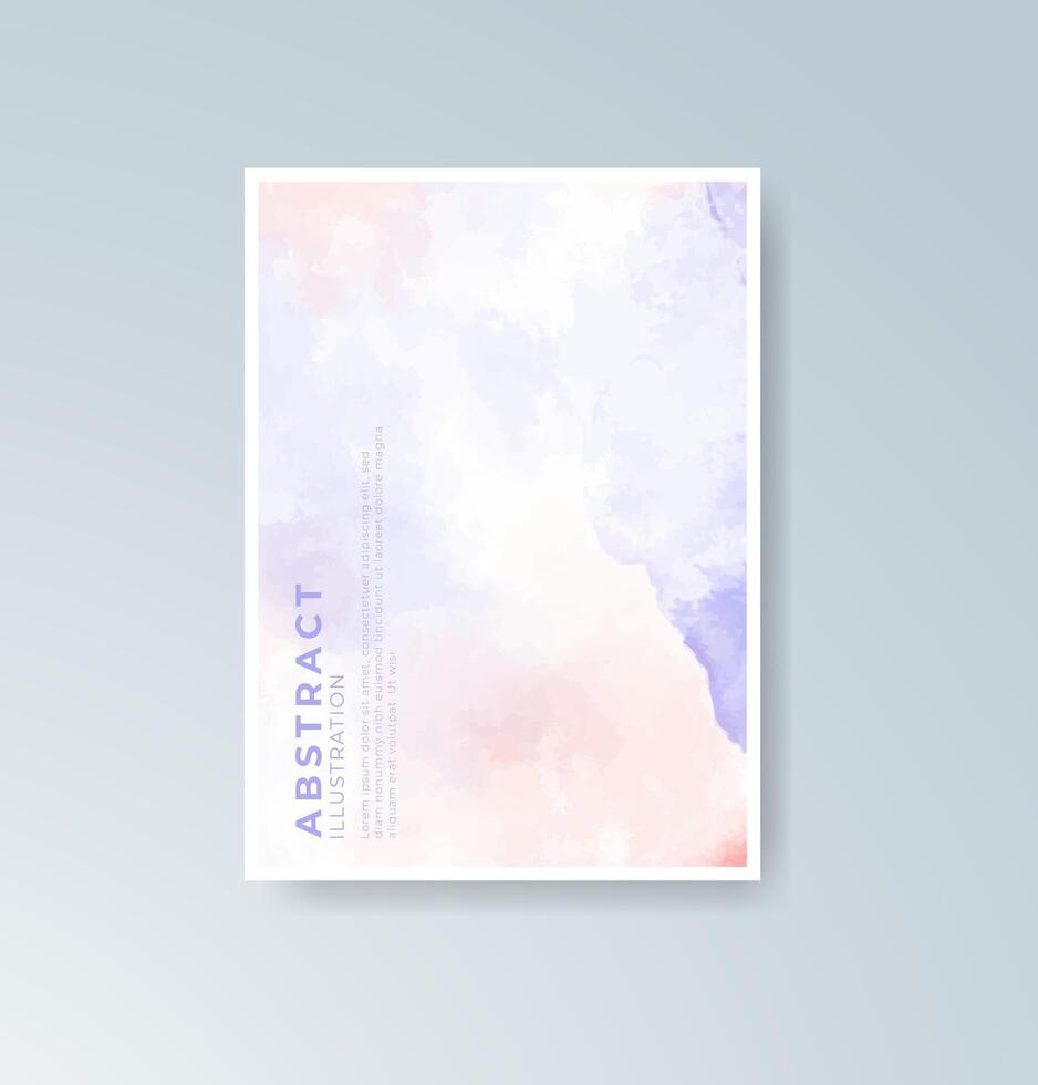 Elegant invitations with watercolor ink-style backgrounds. vector