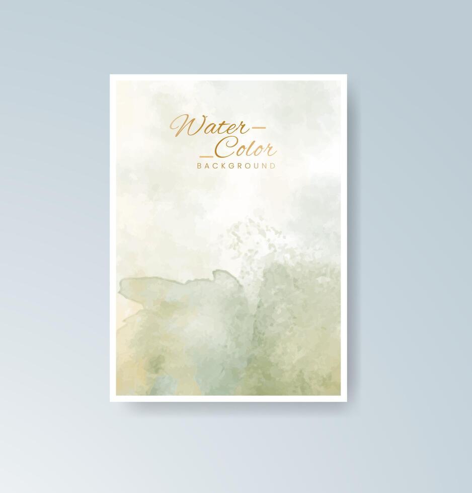 Clean design layouts enhanced with artistic watercolor. vector