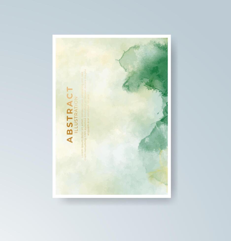 Soft movement and form using watercolor on clean layouts. vector