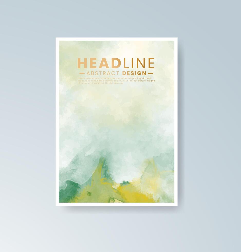 Fluid color dynamics with watercolor for invitation templates. vector