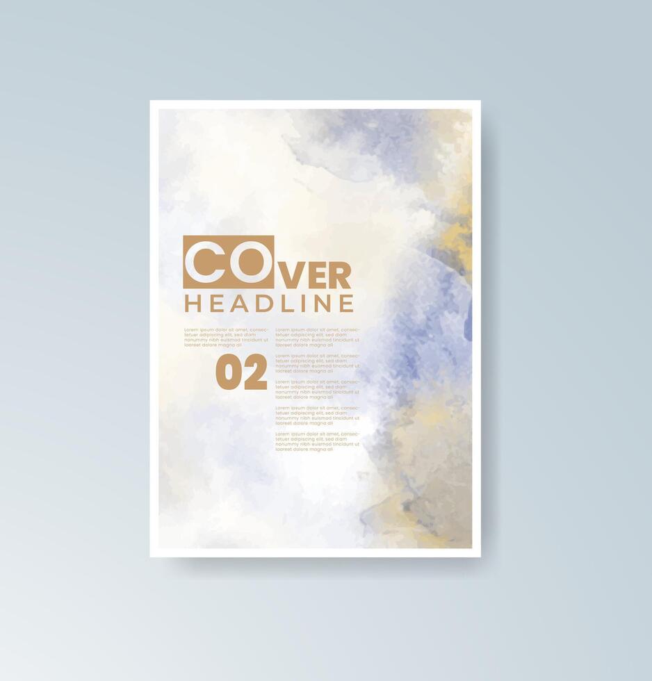 Peaceful watercolor designs for soft and modern branding vector