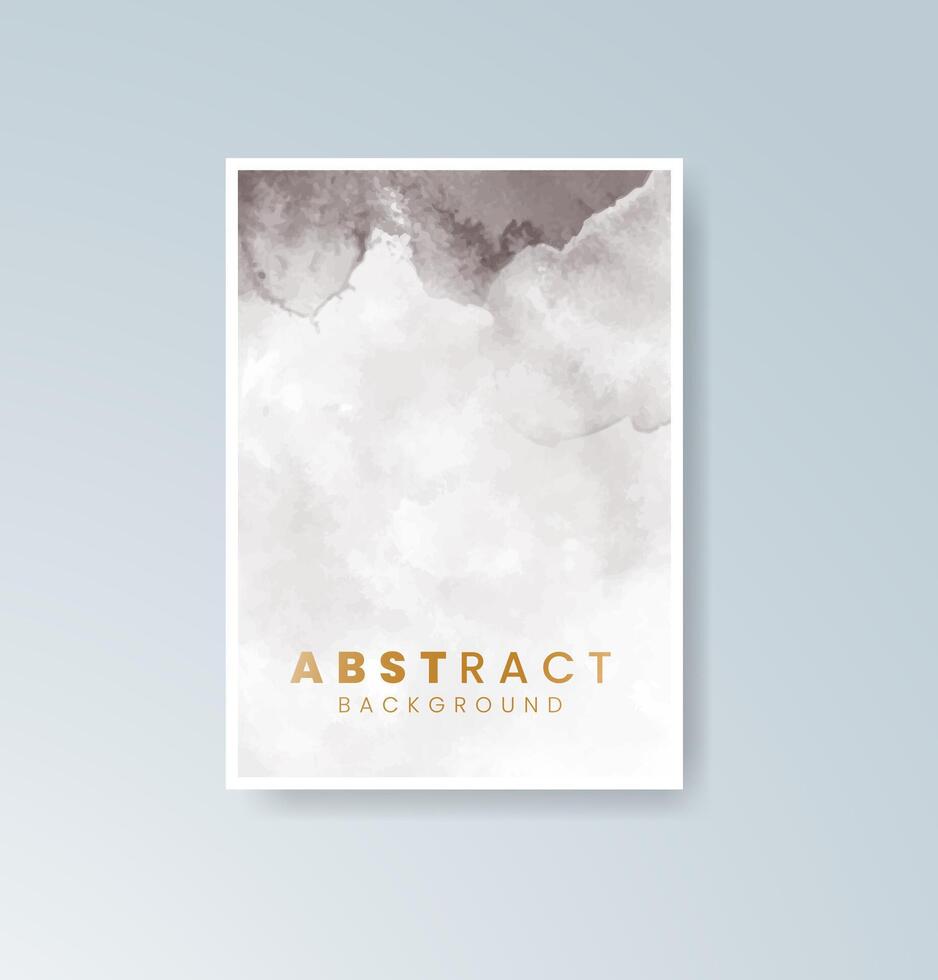Designed to soothe cards with subtle watercolor forms color vector