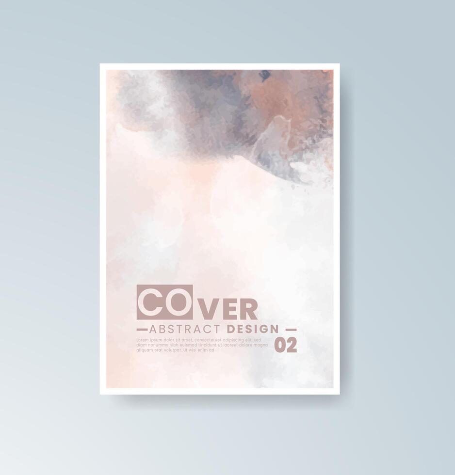 Harmonized hues using soft water techniques in design. vector