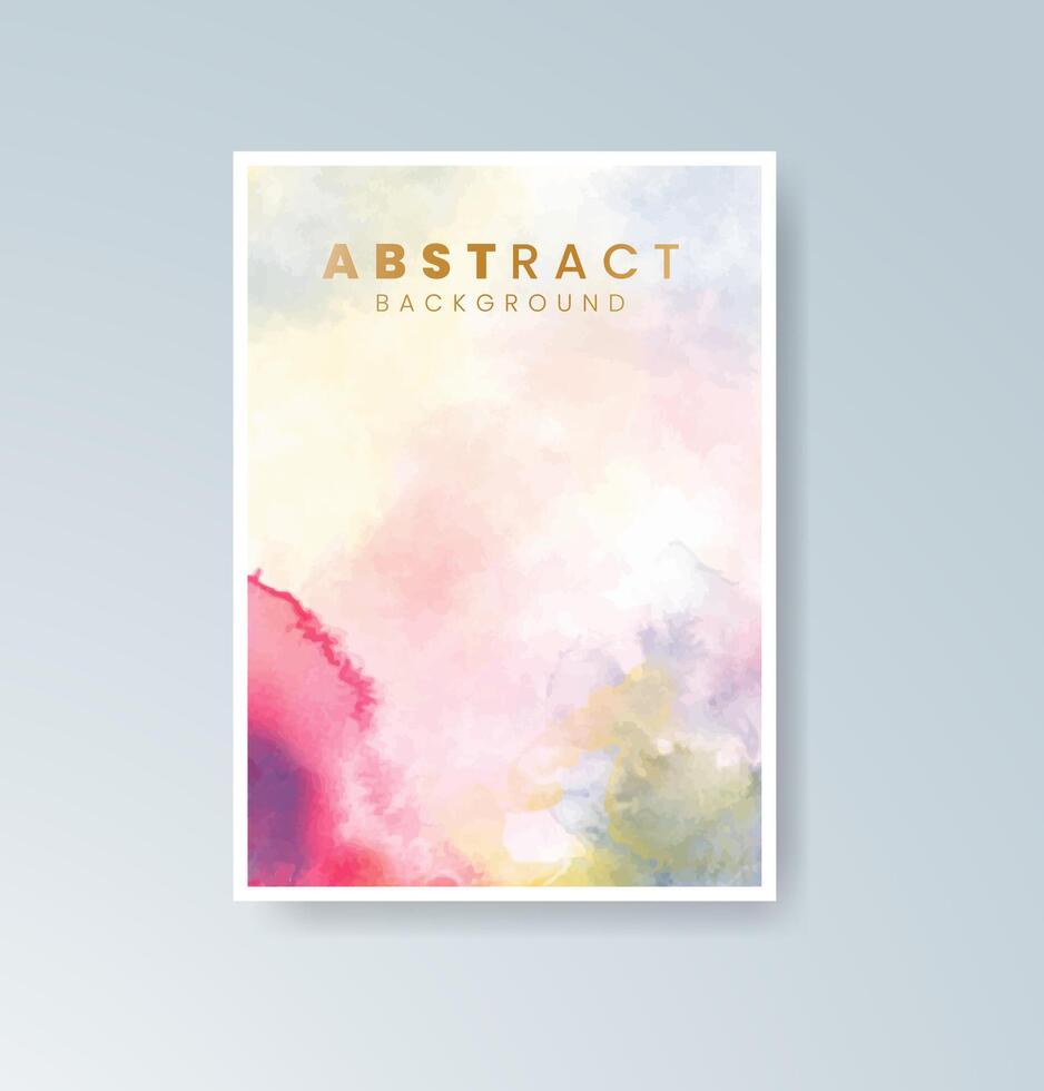 Vibrant watercolor effects balanced with minimal text. vector