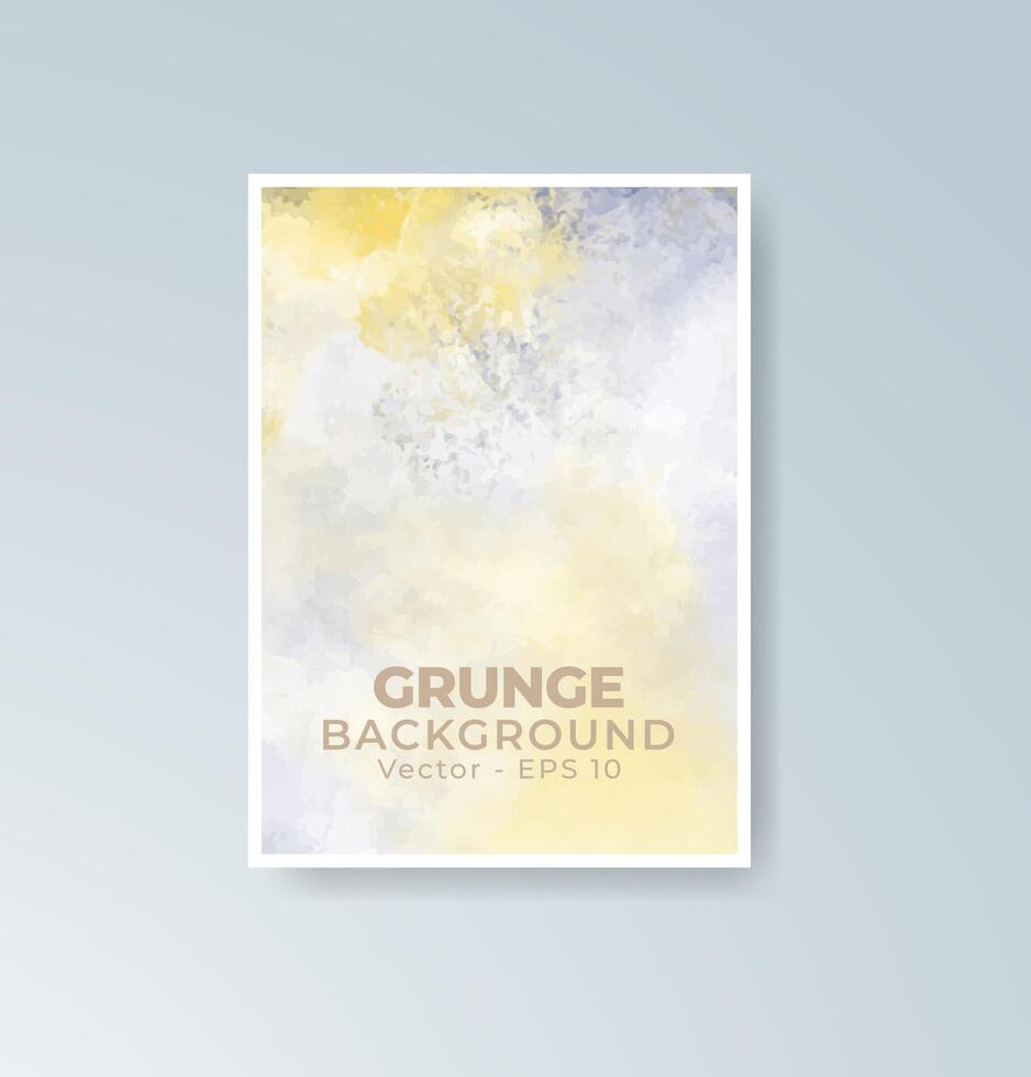 Cards with balanced color transitions in watercolor. vector
