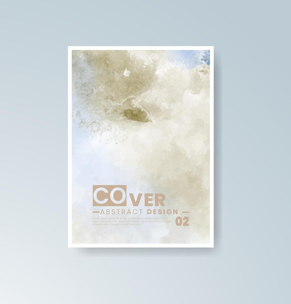 Mood-setting watercolor tones for thoughtful design. vector