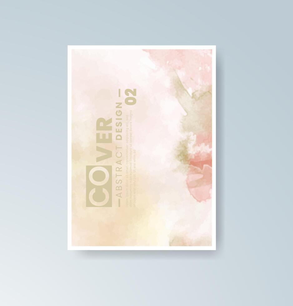 Fluid and artistic watercolor-inspired event cards. vector