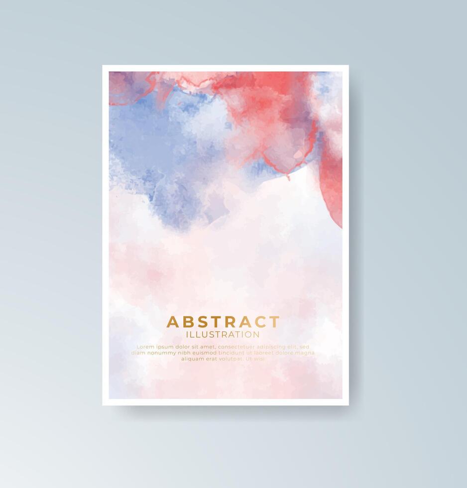 Digital-ready watercolor backgrounds for branding templates vector