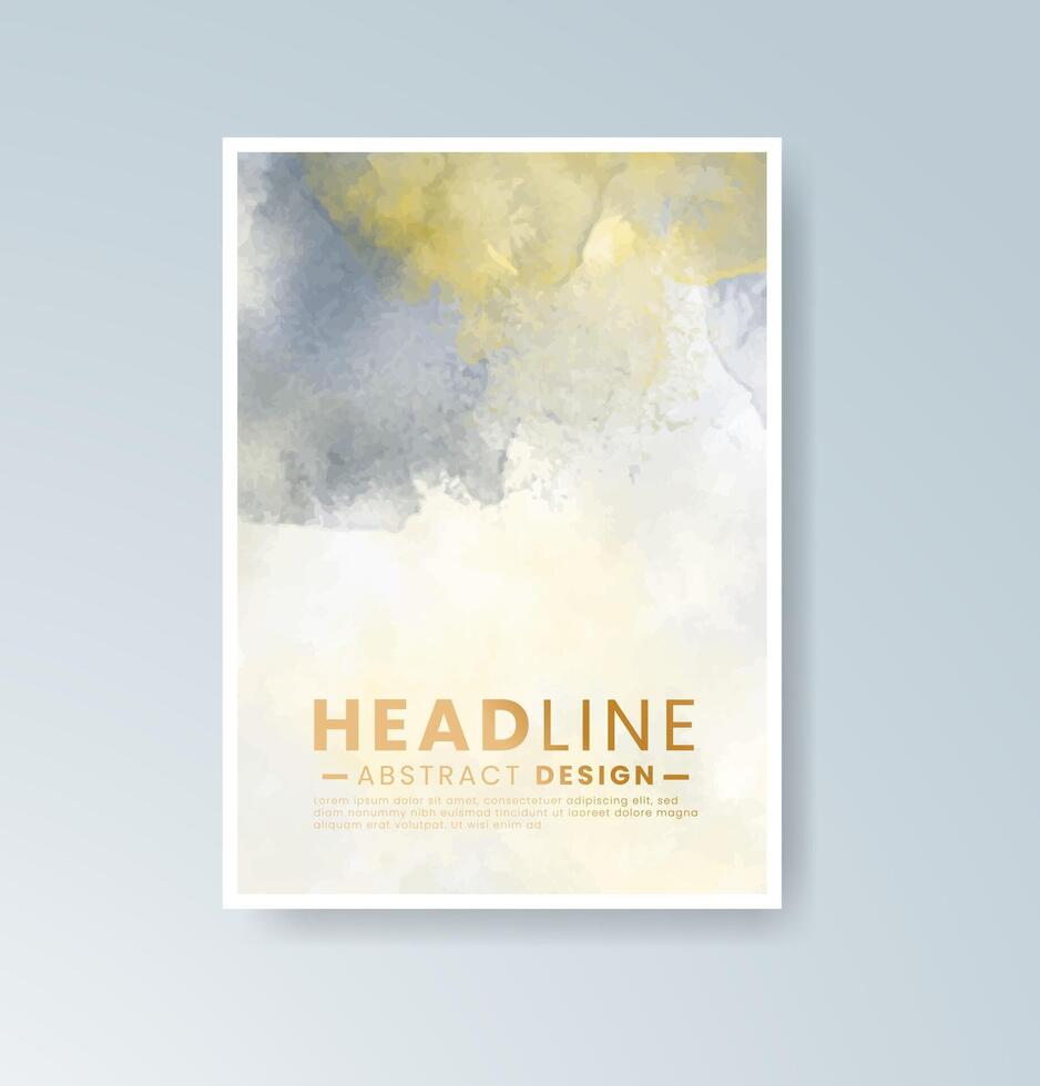Calming water-based strokes perfect for printed cards vector