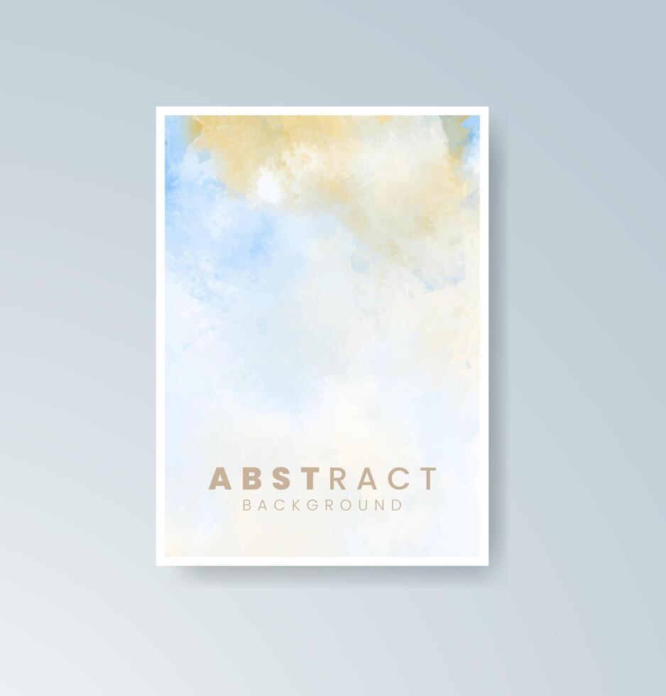 Soft artistic backgrounds in calming watercolor hues vector