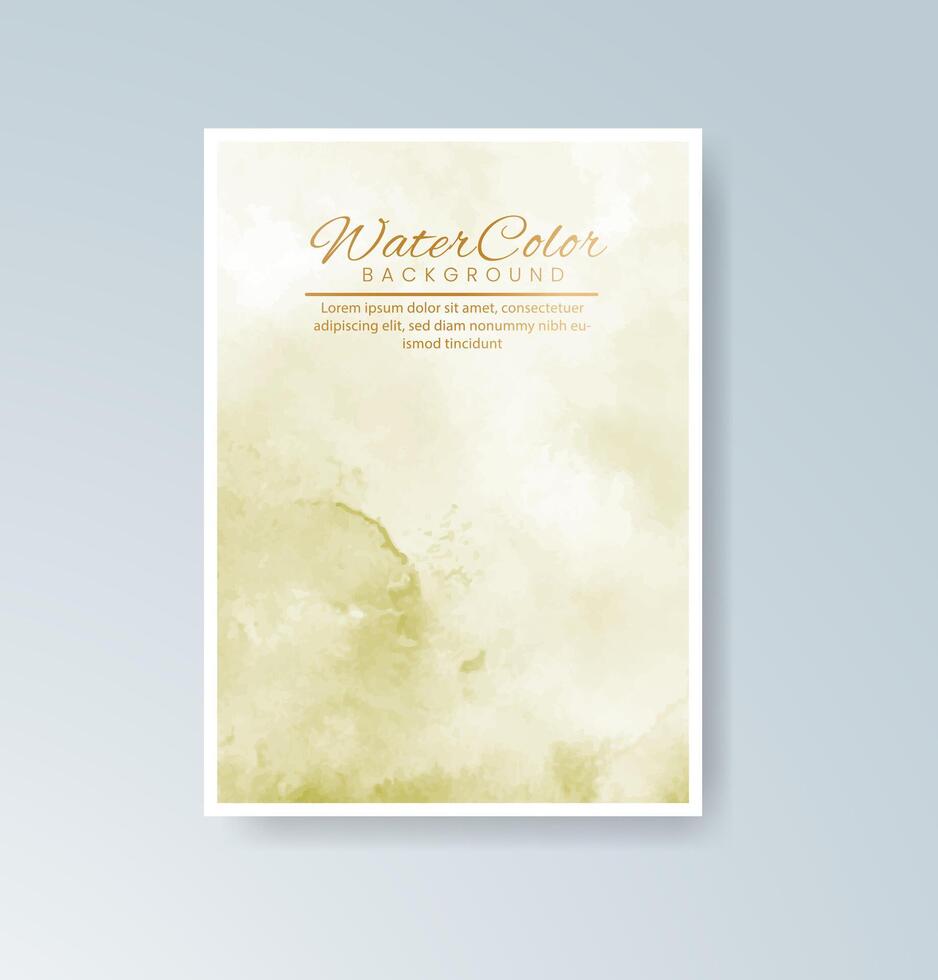 Sophisticated cards using soft watercolor strokes. vector