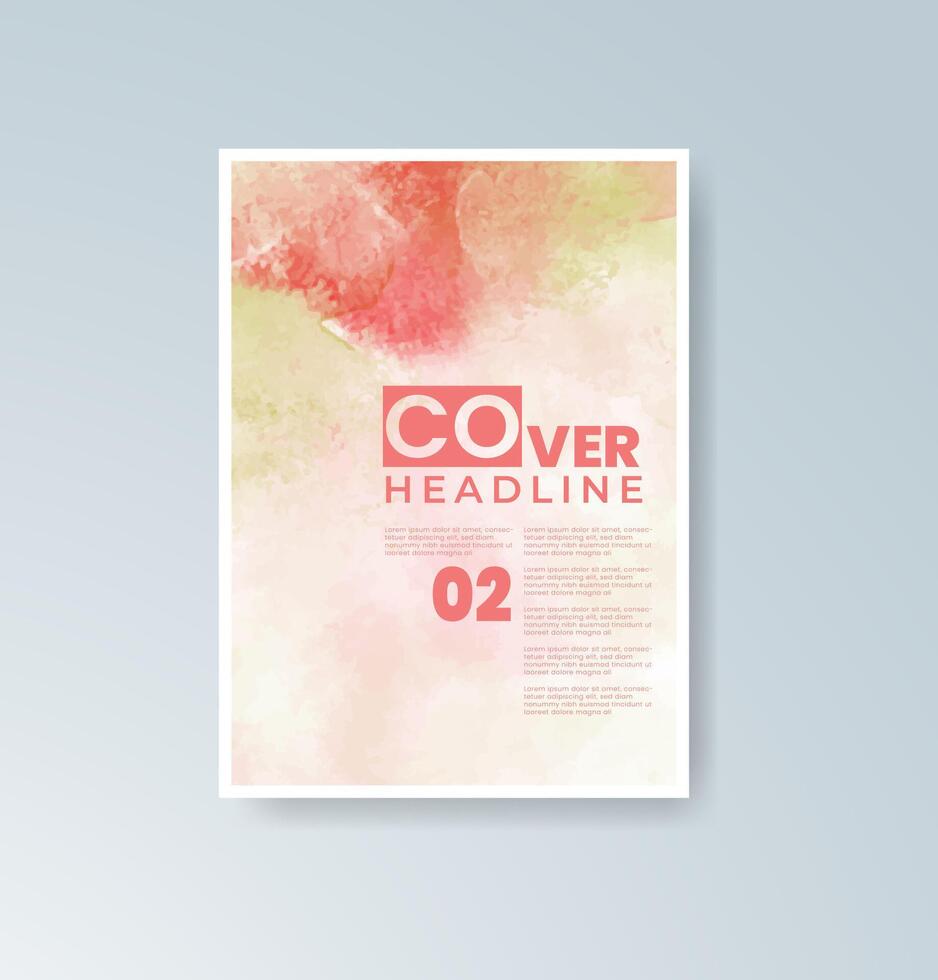 Soothing gradients of watercolor for formal invitations. vector