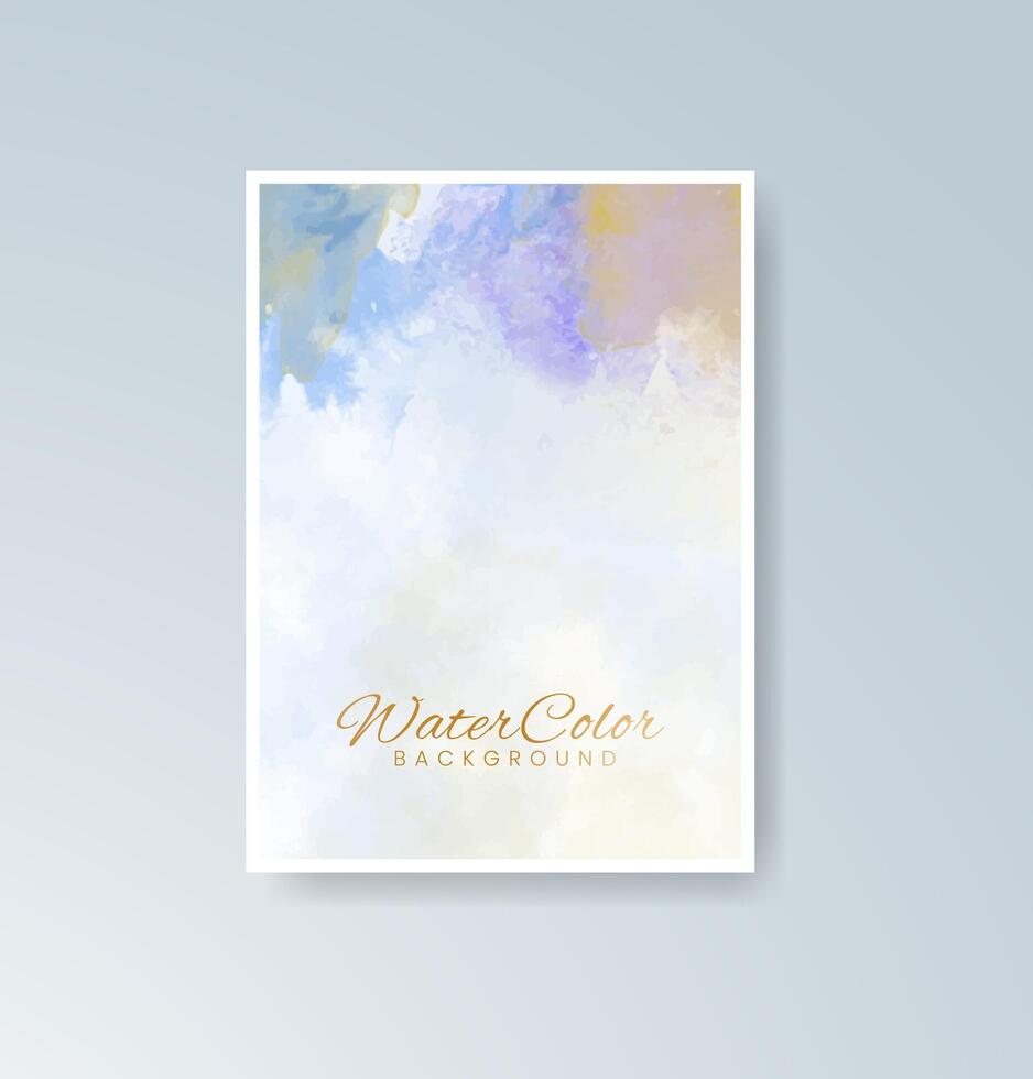 Blended watercolor visuals offering artistic depth. vector