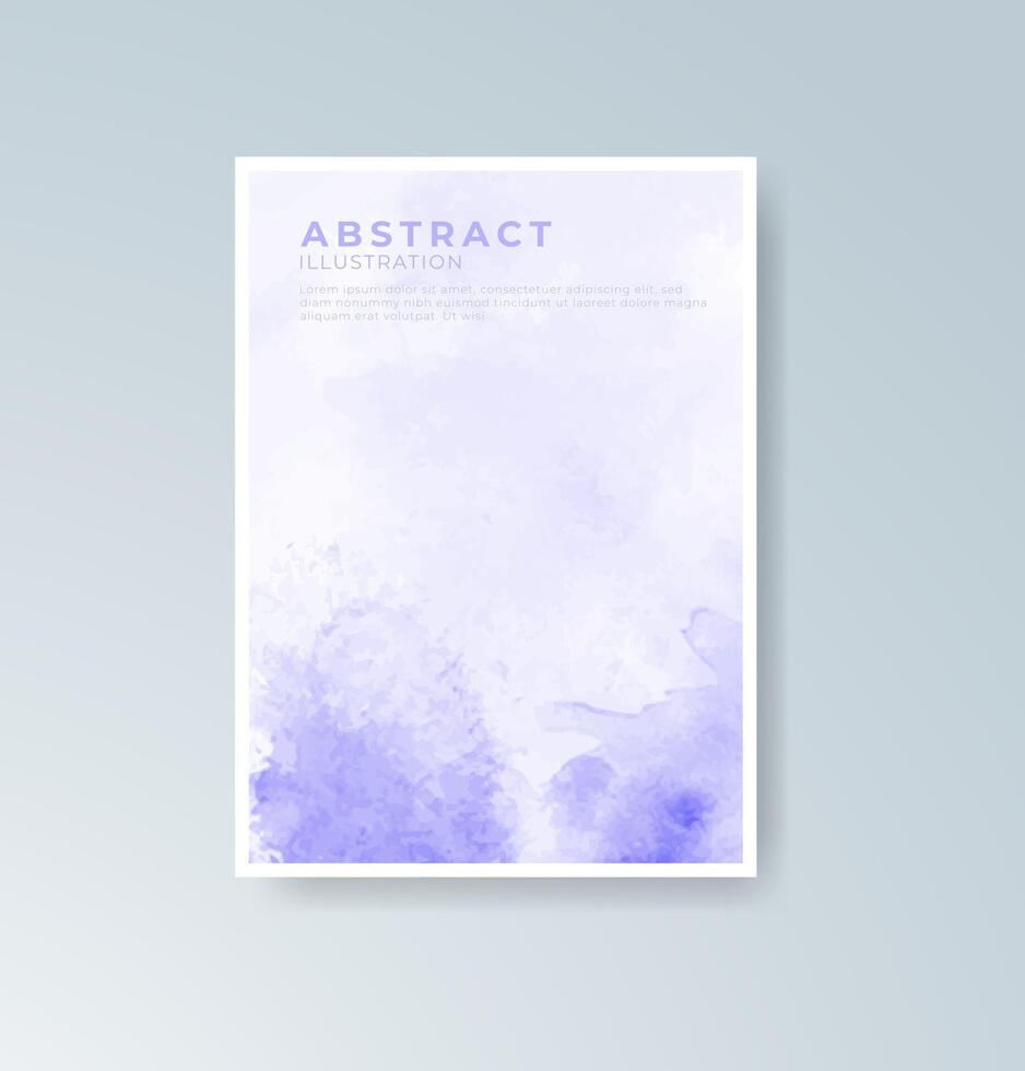 Smooth watercolor brush cards for subtle design themes. vector