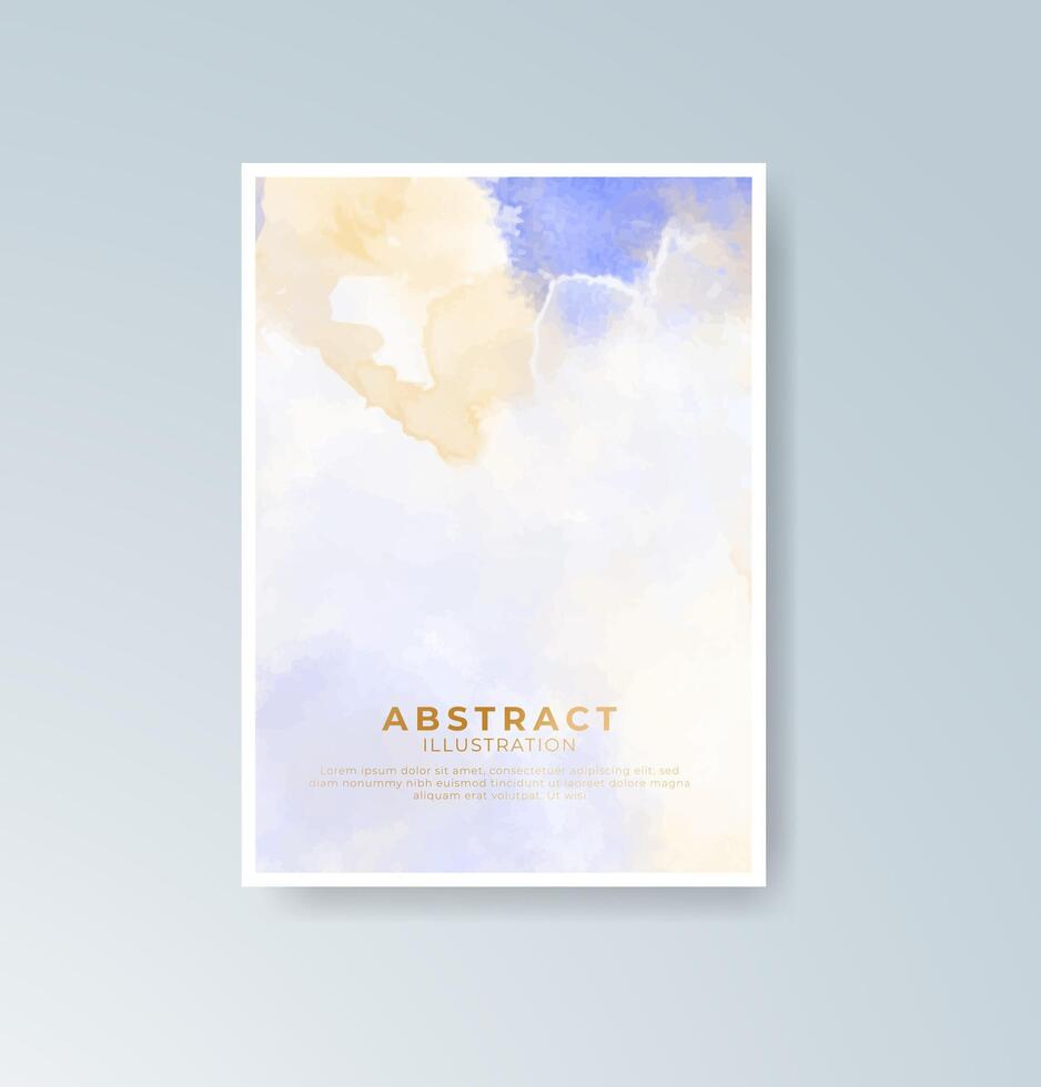 Graceful watercolor design elements for event stationery. vector