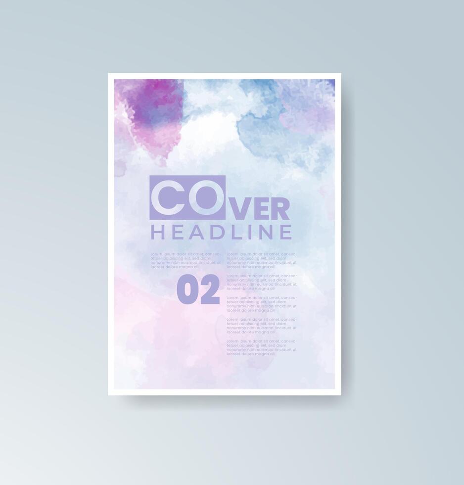 Fluid watercolor effects enhancing your creative message. vector