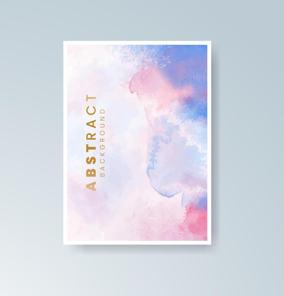 Light and minimal watercolor strokes for clean card visuals. vector