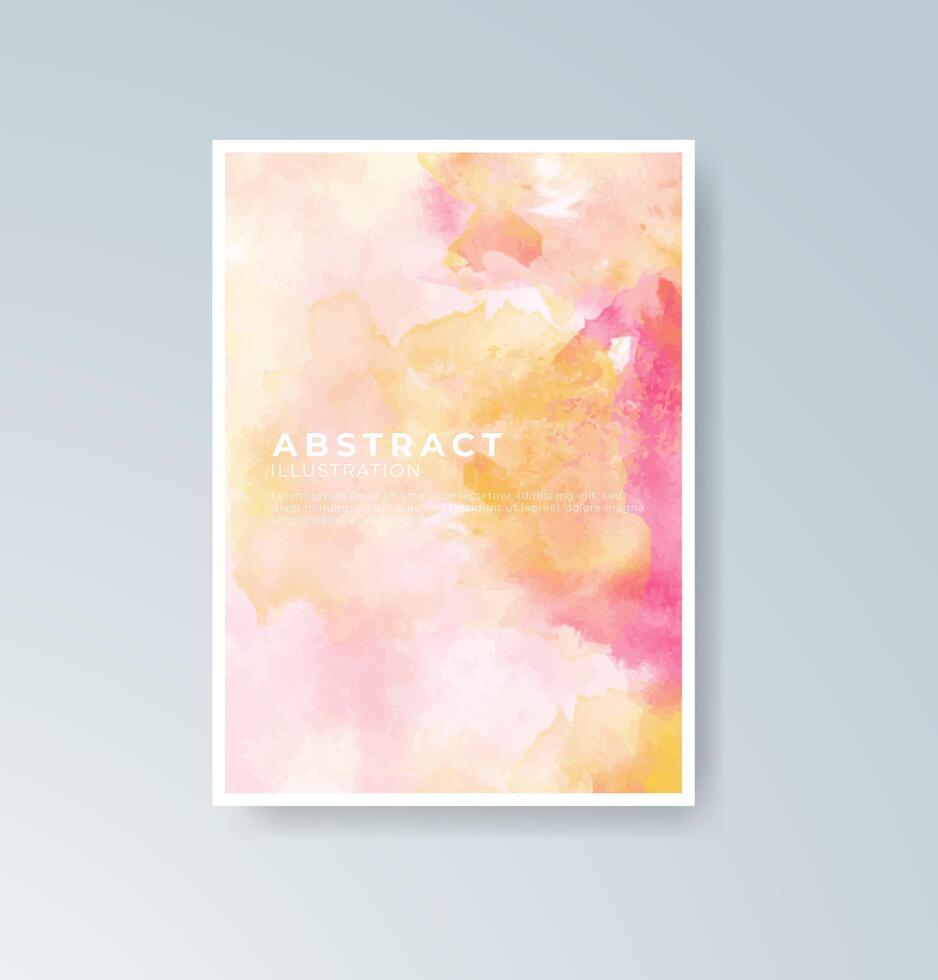Watercolor-themed cards perfect for save-the-date layouts. vector
