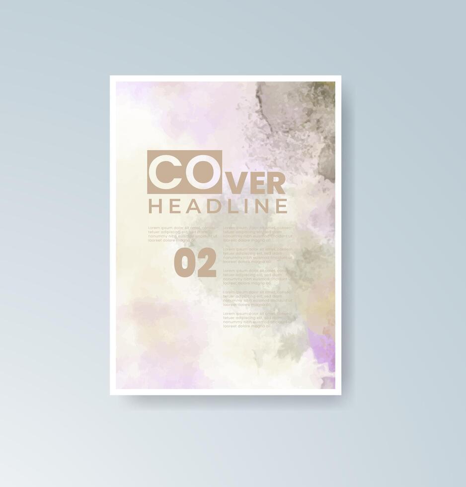 Art-inspired watercolor cards designed for print and web. vector