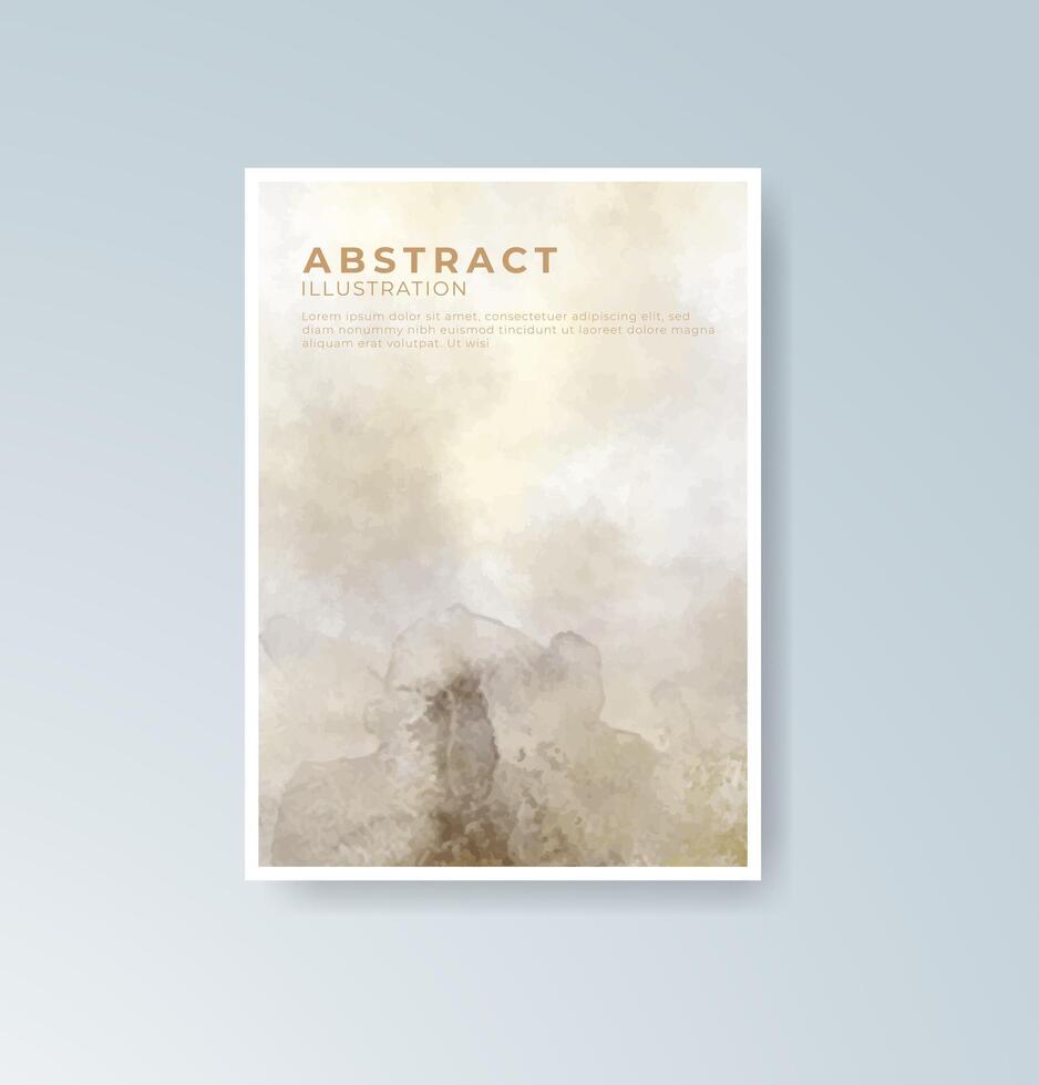 Clean and colorful watercolor effects for creative covers. vector