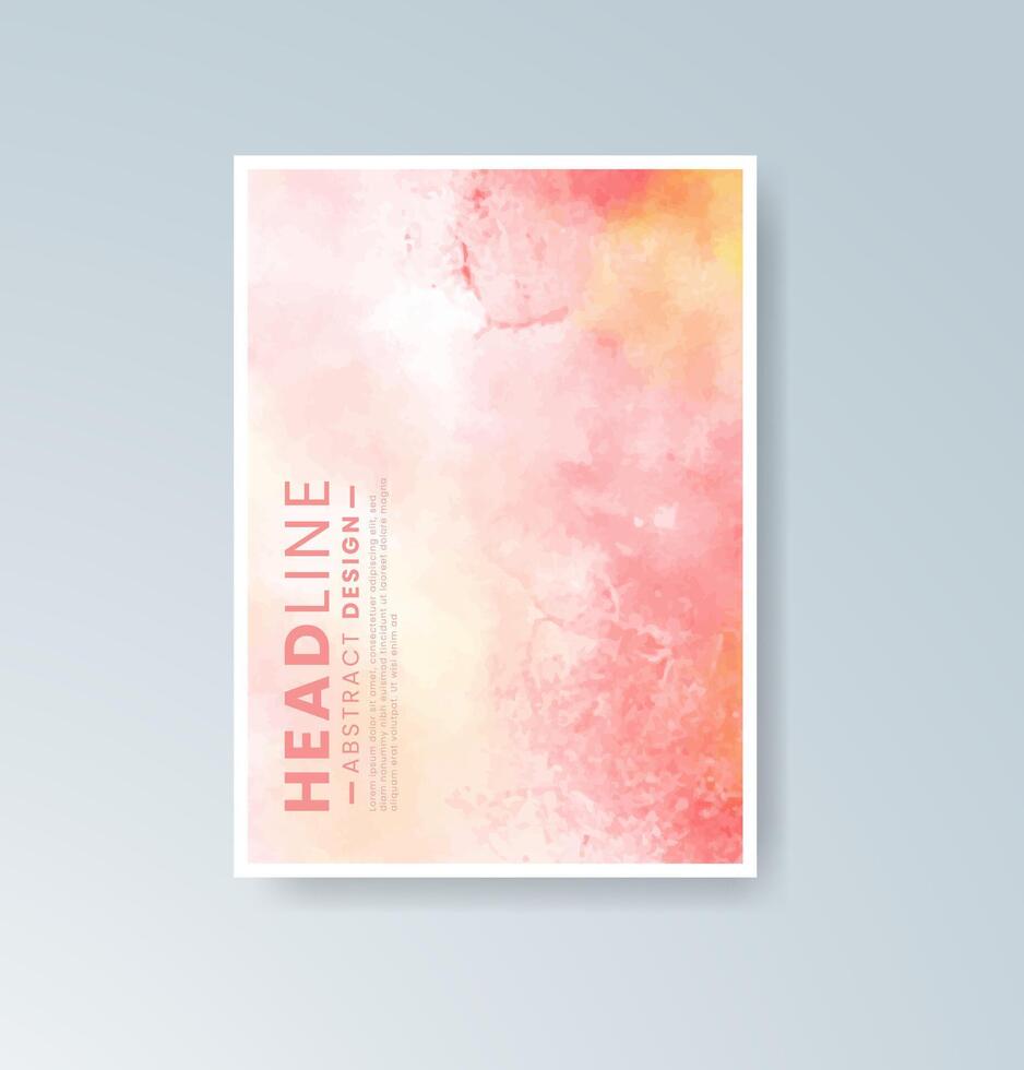 Hand-drawn watercolor backgrounds with subtle elegance. vector